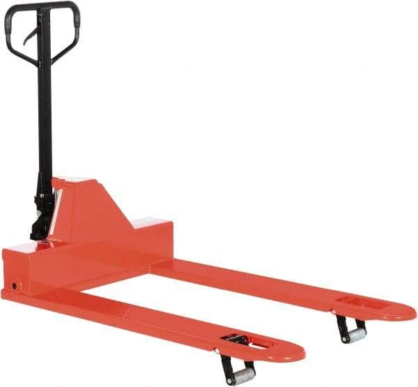 Vestil - 4,000 Lb Capacity, 6" Lift Industrial Pallet Truck - 1.88" Min Lift Height, 48" Fork Length x 7" Fork Width, 33" Overall Width - Exact Tool & Supply