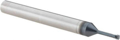 Iscar - M3x0.50 ISO, 0.093" Cutting Diam, 3 Flute, Solid Carbide Helical Flute Thread Mill - Internal Thread, 2-1/2" OAL, 1/4" Shank Diam - Exact Tool & Supply