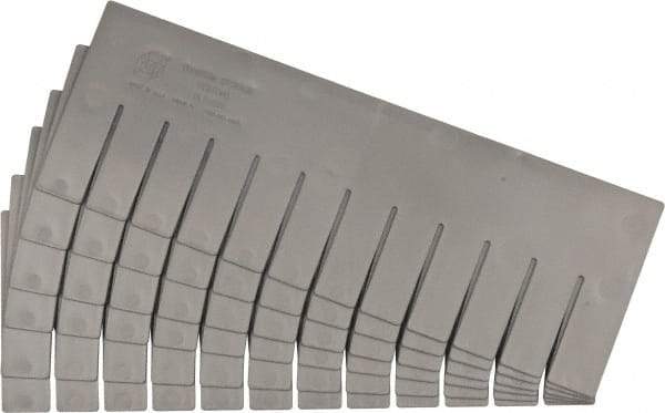 Quantum Storage - 16-1/2" Wide x 6" High, Gray Bin Divider - Use with DG92060 - Exact Tool & Supply