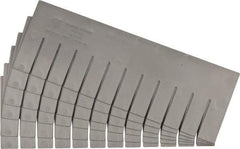 Quantum Storage - 16-1/2" Wide x 6" High, Gray Bin Divider - Use with DG92060 - Exact Tool & Supply