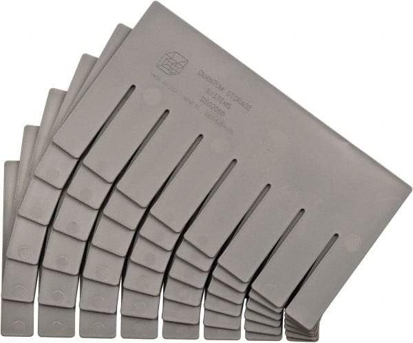 Quantum Storage - 10.9" Wide x 6" High, Gray Bin Divider - Use with DG92060 - Exact Tool & Supply