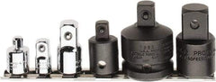 Proto - 6 Piece Socket Adapter Set - 3/8F x 1/4M, 1/4F x 3/8M, 3/8F x 1/2M, Impact 1/2F x 3/8M, 1/2F x 3/4M, 3/4F x 1/2M - Exact Tool & Supply