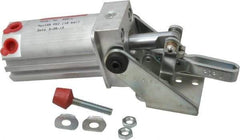 De-Sta-Co - 200 Lb Inner Hold Capacity, Horiz Mount, Air Power Hold-Down Toggle Clamp - 1/8 NPT Port, 145 Max psi, 102° Bar Opening, 26.92mm Height Under Bar - Exact Tool & Supply
