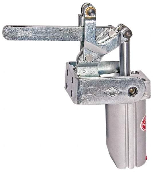 De-Sta-Co - 4,000 Lb Inner Hold Capacity, Vert Mount, Air Power Hold-Down Toggle Clamp - 1/4 NPT Port, 145 Max psi, 91° Bar Opening, 106.68mm Height Under Bar - Exact Tool & Supply