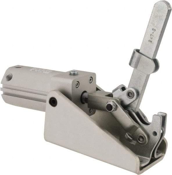 De-Sta-Co - 1,000 Lb Inner Hold Capacity, Horiz Mount, Air Power Hold-Down Toggle Clamp - 1/4 NPT Port, 145 Max psi, 94° Bar Opening, 57.15mm Height Under Bar - Exact Tool & Supply