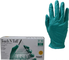 Ansell - Size XL, 5 mil, Industrial Grade, Powdered Nitrile Disposable Gloves - Exact Tool & Supply