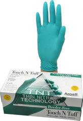 Ansell - Size S, 4 mil, Industrial Grade, Powder Free Nitrile Disposable Gloves - Exact Tool & Supply