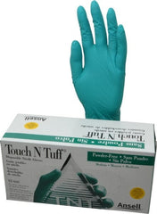 Ansell - Size M, 5 mil, Industrial Grade, Powder Free Nitrile Disposable Gloves - Exact Tool & Supply