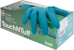 Ansell - Size L, 5 mil, Industrial Grade, Powder Free Nitrile Disposable Gloves - Exact Tool & Supply