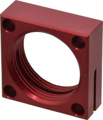 De-Sta-Co - 1-1/8 - 16 Thread, 13/64" Mounting Hole, Aluminum Clamp Mounting Block - 1/2" Thick x 1.38" Long x 1.378" Wide - Exact Tool & Supply
