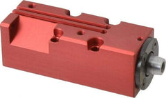 De-Sta-Co - 25 Lb Clamping Force, Right Hand Swing, 21.59mm Total Stroke, Single-Acting Pneumatic Swing Clamp - 10-32 Port, 85.6mm Body Length x 19.05mm Body Width, 4.1 cm3 (Clamp), 130 Max psi - Exact Tool & Supply