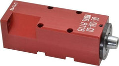 De-Sta-Co - 25 Lb Clamping Force, Left Hand Swing, 21.59mm Total Stroke, Single-Acting Pneumatic Swing Clamp - 10-32 Port, 85.6mm Body Length x 19.05mm Body Width, 4.1 cm3 (Clamp), 130 Max psi - Exact Tool & Supply