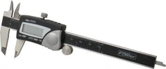 Fowler - 0 to 100mm Range, 0.01mm Resolution, Electronic Caliper - Stainless Steel with 1.56" Stainless Steel Jaws, 0.02mm Accuracy - Exact Tool & Supply