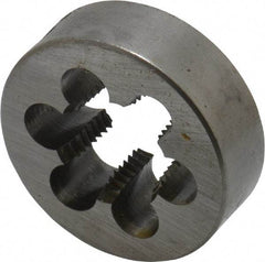 Cle-Line - 3/8-18 NPT Thread, Round Pipe Die - 1-1/2" Outside Diam, Carbon Steel - Exact Tool & Supply