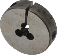 Cle-Line - #4-40 UNC Thread, 13/16" Outside Diam Carbon Steel Round Die - 1/4" Thick, Right Hand Thread, Adjustable - Exact Tool & Supply
