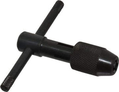 Cle-Line - #0 to 1/4" Tap Capacity, T Handle Tap Wrench - 2-3/4" Overall Length - Exact Tool & Supply