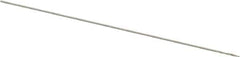 Hertel - 0.18mm 118° High Speed Steel Jobber Drill - Bright Finish, Spiral Flute, Straight Shank, 19mm OAL, Standard Point - Exact Tool & Supply
