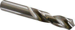 Hertel - 5/8" 118° High Speed Steel Screw Machine Drill Bit - Bright Finish, Right Hand Cut, 2-3/4" Flute Length, 4-1/4" OAL - Exact Tool & Supply