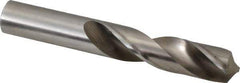 Hertel - 43/64" 118° High Speed Steel Screw Machine Drill Bit - Bright Finish, Right Hand Cut, 2-7/8" Flute Length, 4-5/8" OAL - Exact Tool & Supply