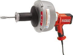 Ridgid - Electric Battery Drain Cleaning Machine - For 3/4" to 2-1/2" Pipe, 25' Cable - Exact Tool & Supply
