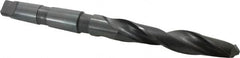 Hertel - 1-3/16", 4MT 118° Point High Speed Steel Taper Shank Drill Bit - Exact Tool & Supply