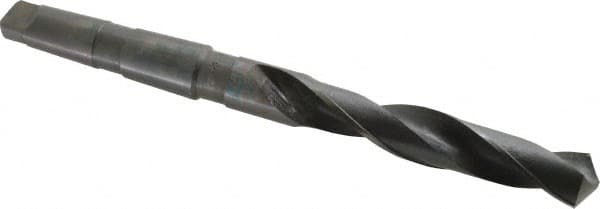 Hertel - 1-5/32", 4MT 118° Point High Speed Steel Taper Shank Drill Bit - Exact Tool & Supply