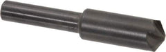 Hertel - 3/8" Head Diam, 1/4" Shank Diam, 4 Flute 120° High Speed Steel Countersink - 1-3/4" OAL, Straight Shank - Exact Tool & Supply