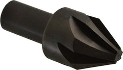 Hertel - 1-1/4" Head Diam, 3/4" Shank Diam, 6 Flute 60° High Speed Steel Countersink - Exact Tool & Supply
