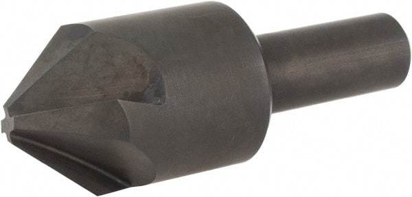 Hertel - 1" Head Diam, 1/2" Shank Diam, 4 Flute 82° High Speed Steel Countersink - 2-13/16" OAL, Straight Shank - Exact Tool & Supply