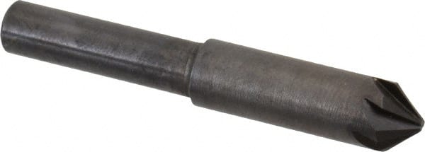 Hertel - 5/16" Head Diam, 1/4" Shank Diam, 6 Flute 82° High Speed Steel Countersink - Exact Tool & Supply