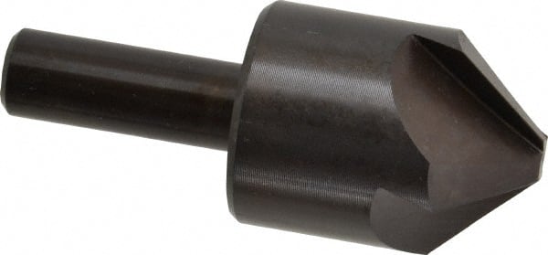 Hertel - 1-1/4" Head Diam, 1/2" Shank Diam, 4 Flute 90° High Speed Steel Countersink - Exact Tool & Supply