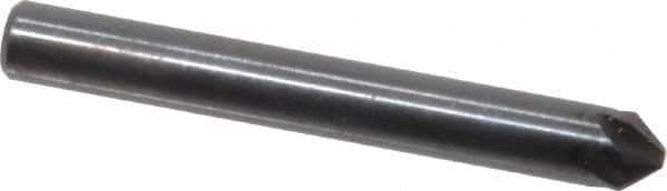 Hertel - 3/16" Head Diam, 3/16" Shank Diam, 6 Flute 82° High Speed Steel Countersink - Exact Tool & Supply