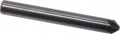 Hertel - 3/16" Head Diam, 3/16" Shank Diam, 6 Flute 82° High Speed Steel Countersink - Exact Tool & Supply