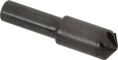 Hertel - 1/2" Head Diam, 3/8" Shank Diam, 6 Flute 120° High Speed Steel Countersink - Exact Tool & Supply