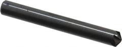 Hertel - 1/4" Head Diam, 1/4" Shank Diam, 6 Flute 120° High Speed Steel Countersink - 2" OAL, Straight Shank - Exact Tool & Supply