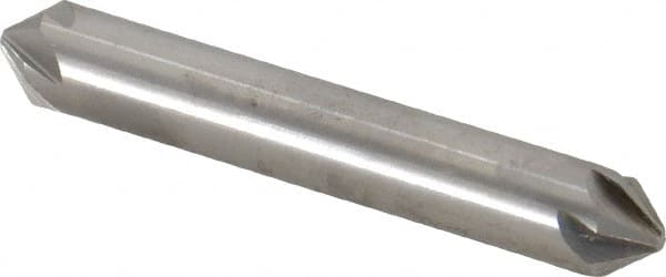 Hertel - 3/8" Head Diam, 3/8" Shank Diam, 6 Flute 82° High Speed Steel Countersink - Exact Tool & Supply