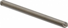 Hertel - 1/8" Head Diam, 1/8" Shank Diam, 6 Flute 100° High Speed Steel Countersink - Exact Tool & Supply