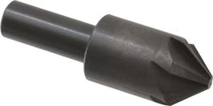 Hertel - 7/8" Head Diam, 1/2" Shank Diam, 6 Flute 82° High Speed Steel Countersink - Exact Tool & Supply
