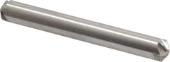Hertel - 1/4" Head Diam, 1/4" Shank Diam, 6 Flute 120° High Speed Steel Countersink - 2" OAL, Straight Shank - Exact Tool & Supply