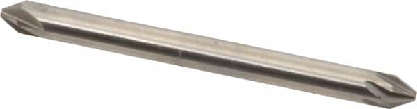 Hertel - 1/8" Head Diam, 1/8" Shank Diam, 6 Flute 60° High Speed Steel Countersink - Exact Tool & Supply