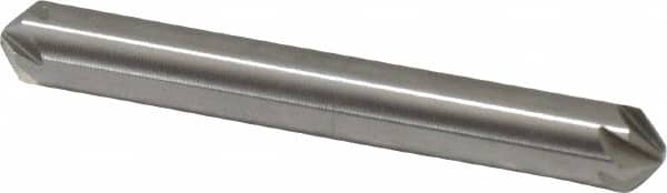 Hertel - 1/4" Head Diam, 1/4" Shank Diam, 6 Flute 100° High Speed Steel Countersink - Exact Tool & Supply