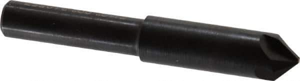 Hertel - 5/16" Head Diam, 1/4" Shank Diam, 4 Flute 90° High Speed Steel Countersink - 1-3/4" OAL, Straight Shank - Exact Tool & Supply