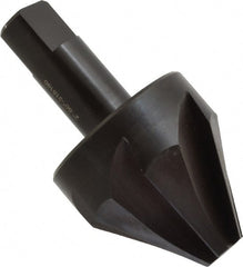 Hertel - 2" Head Diam, 1" Shank Diam, 6 Flute 60° High Speed Steel Countersink - Exact Tool & Supply
