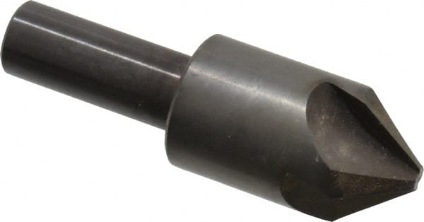 Hertel - 7/8" Head Diam, 1/2" Shank Diam, 4 Flute 82° High Speed Steel Countersink - Exact Tool & Supply