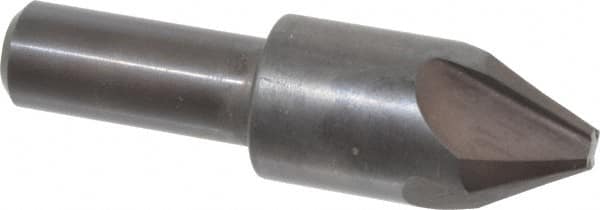 Hertel - 3/4" Head Diam, 1/2" Shank Diam, 4 Flute 60° High Speed Steel Countersink - Exact Tool & Supply