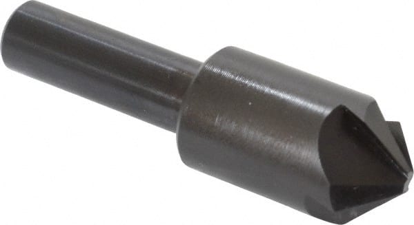 Hertel - 5/8" Head Diam, 3/8" Shank Diam, 4 Flute 100° High Speed Steel Countersink - Exact Tool & Supply