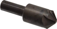Hertel - 7/8" Head Diam, 1/2" Shank Diam, 4 Flute 100° High Speed Steel Countersink - 2-13/16" OAL, Straight Shank - Exact Tool & Supply