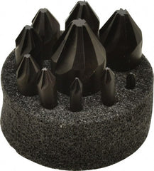 Hertel - 10 Piece, 1/4 to 1-1/2" Head Diam, 60° Included Angle, Countersink Set - Exact Tool & Supply