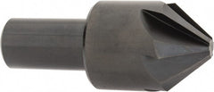 Hertel - 1-1/4" Head Diam, 3/4" Shank Diam, 6 Flute 82° High Speed Steel Countersink - Exact Tool & Supply