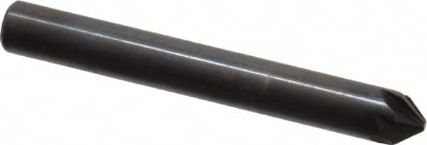Hertel - 1/4" Head Diam, 1/4" Shank Diam, 6 Flute 82° High Speed Steel Countersink - Exact Tool & Supply